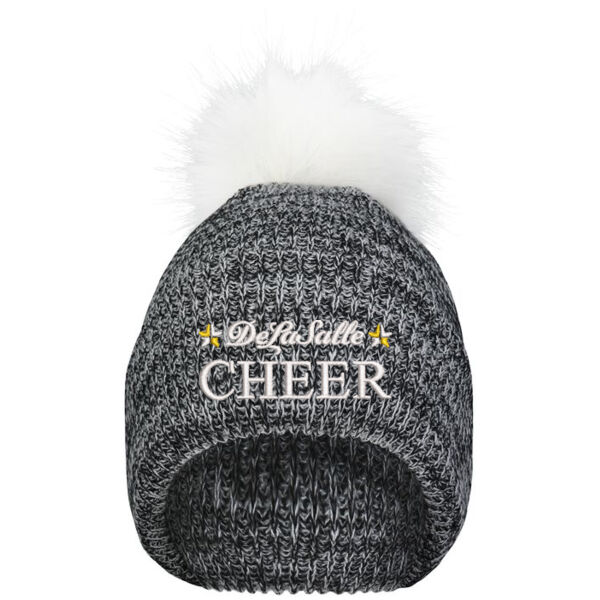 Pacific Headwear - Faux Fur Pom Beanie - Embroidered Logo Thumbnail
