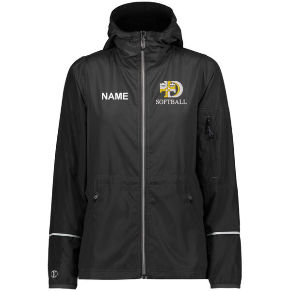 Holloway - Ladies Packable Full Zip Jacket - Embroidered Logo ** Add Name for $5! ** Thumbnail