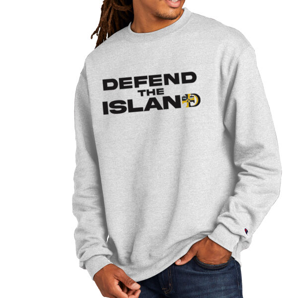 Champion® Powerblend Crewneck Sweatshirt - Printed Logo ** Add Number for $5! ** Thumbnail