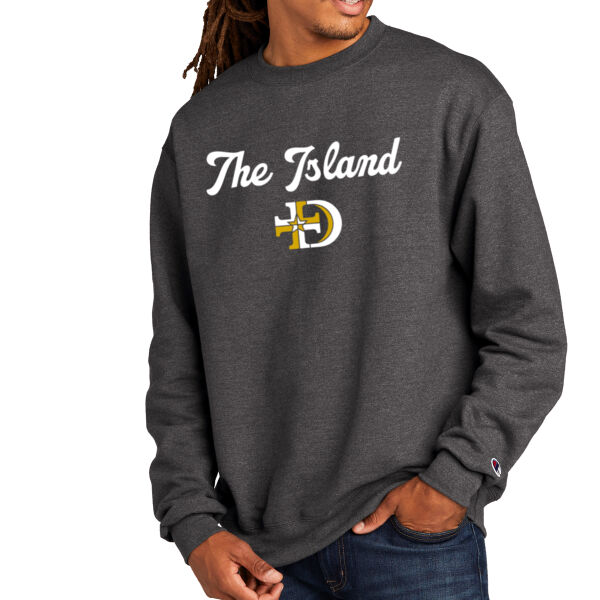 Champion® Powerblend Crewneck Sweatshirt - Screen Print & Printed Logos ** Add Number for $5! ** Thumbnail