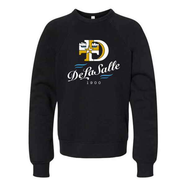 BELLA + CANVAS - Youth Sponge Fleece Crewneck Sweatshirt - Printed Logo Thumbnail