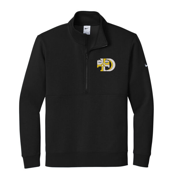 Nike Club Fleece Sleeve Swoosh 1/2-Zip - Embroidered Logo Thumbnail