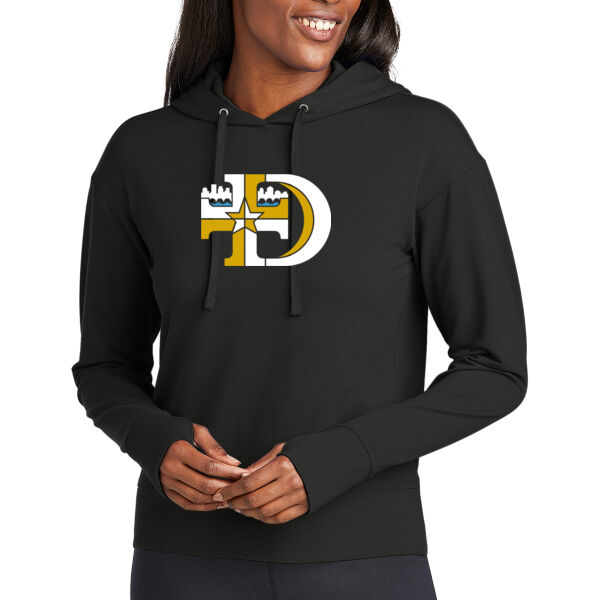Sport-Tek® Women's Sport-Wick® Flex Fleece Pullover Hoodie - Screen Print Logo Thumbnail