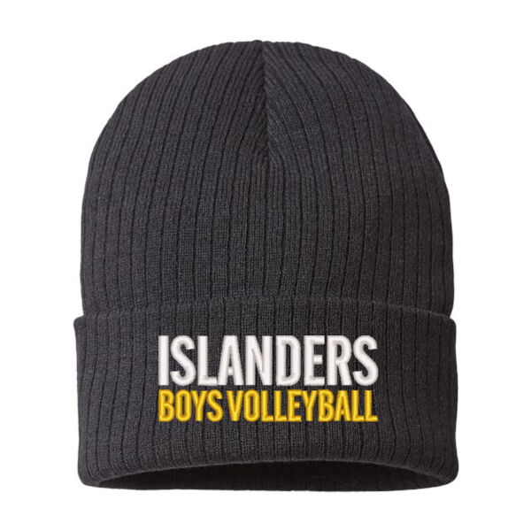 Atlantis Headwear - Sustainable Rib Cuffed Beanie - Embroidered Logo Thumbnail